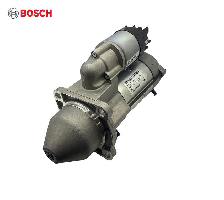 BOSCH 24V MARŞ MOTORU 10 DİŞ IVECO-NEW HOLLAND E215B EXCAVATOR 2007 >