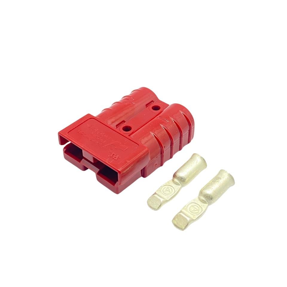 600V AKÜ SOKETİ 50A (KIRMIZI) (ÇAP:36 BOY:48 MM)