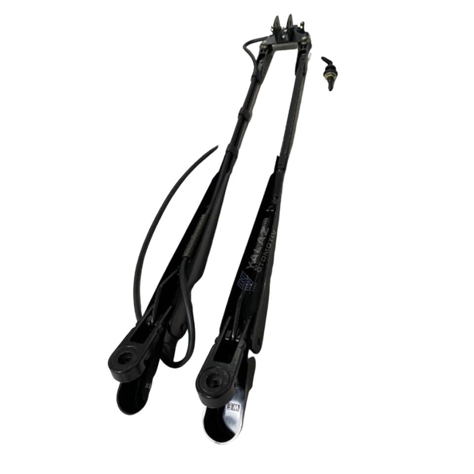 SİLECEK KOLU ÇİFTLİ ANA KOL+YARDIMCI KOL GRUBU (6 MM/17 MM BRAKETLİ-FISKİYELİ) (KONİK FREZE) 500 MM