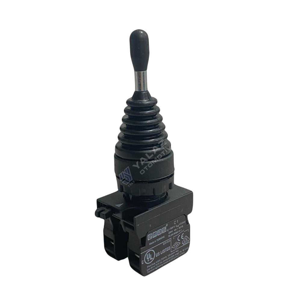EMAS CP SERİSİ JOYSTICK BUTON PLASTİK (YAYLI) (2 POZİSYONLU) (1NO+1NO) (22 MM)