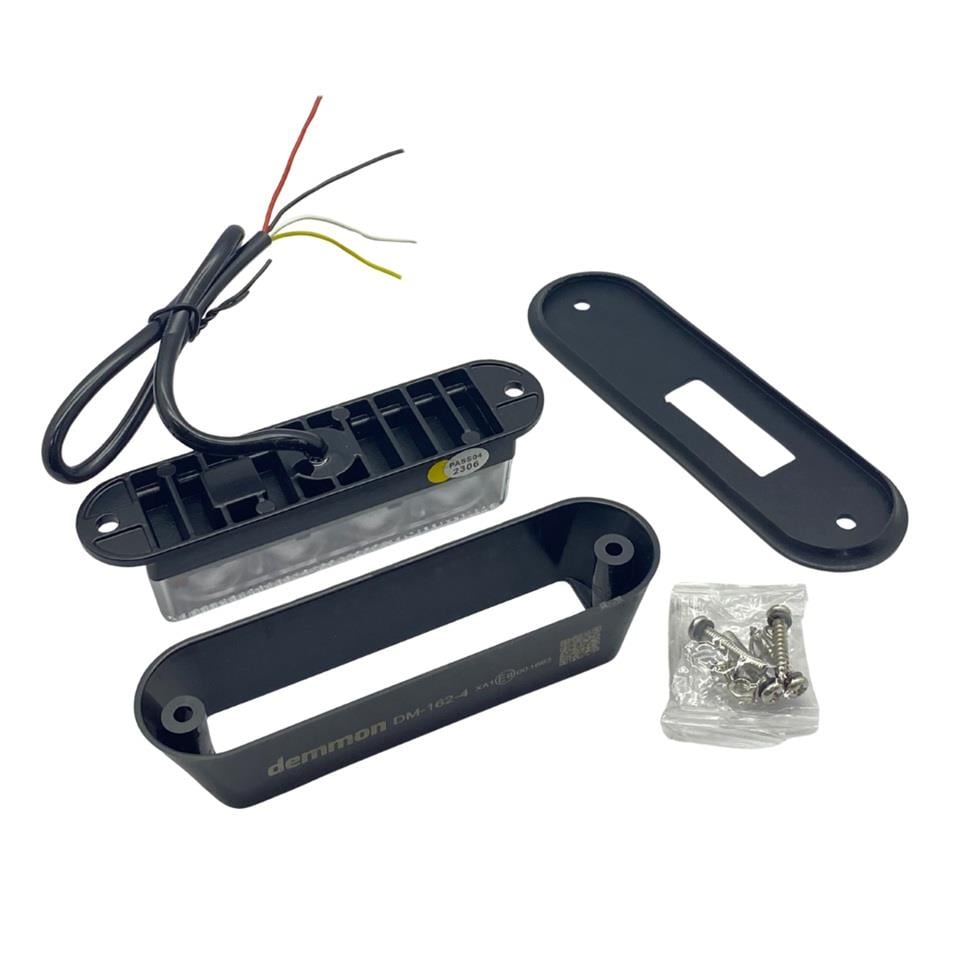 12V-24V ÇAKAR FLAŞ LED LAMBA 18 FONKSİYONLU (4X1W) (ŞEFFAF) (SARI/SARI) (132*34*30 MM)