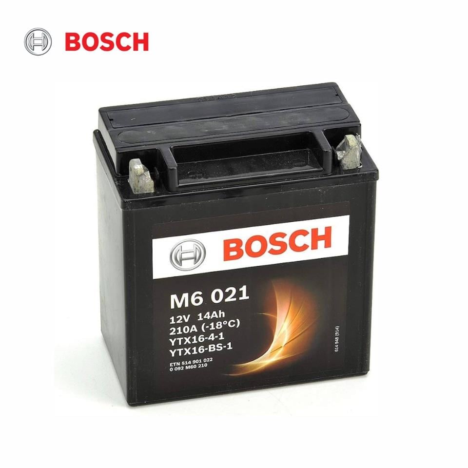 BOSCH 12V 14 AH MOTOSİKLET AKÜSÜ 210 A (EN) (150*87*161) (YTX16-BS-1)