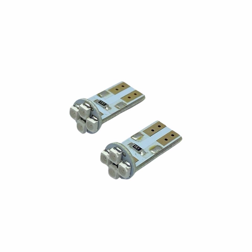 12V DİPSİZ AMPUL T10 (4 LEDLİ) SARI SMD (2 AD)