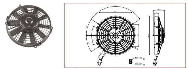 KORMAS 24V FAN MOTORU ÜFLEYİCİ AKSİYEL 9 