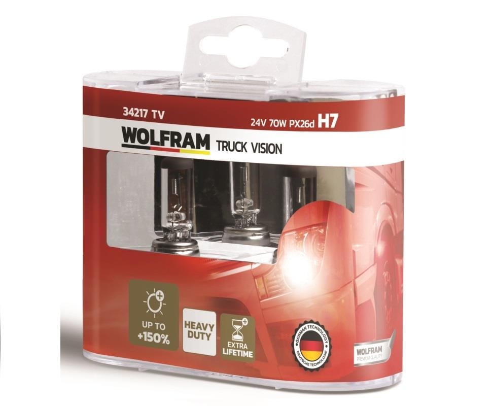 WOLFRAM 24V H7 AMPUL 70W %150 FAZLA IŞIK TRUCK LIGHT (2 AD) GERMANY