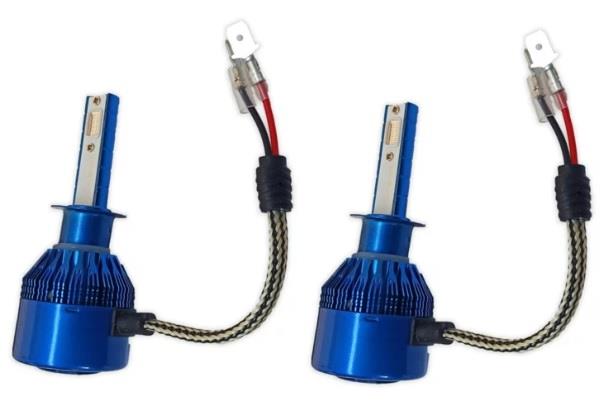 12V H1 COB LED XENON FAR AMPUL SETİ K.MAVİ 30.000K