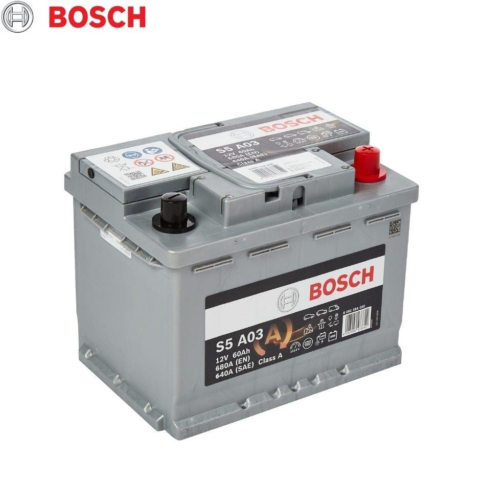 BOSCH 12V 60 AH AKÜ AGM 680 A (EN) (START-STOP) (S5 A03) (242*175*190)