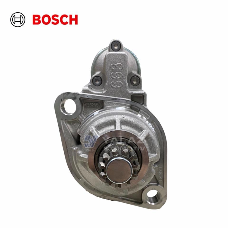 BOSCH 12V MARŞ MOTORU 11 DİŞ 2 KW (TERS) AUDI-SEAT-SKODA-VW 2.0 TDI