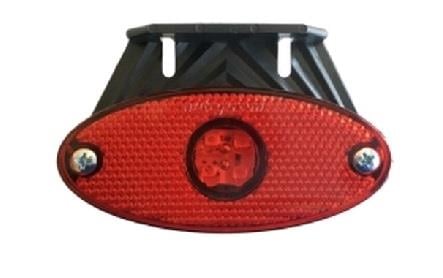 12V-24V YAN İKAZ LAMBASI SİDE MARKER KIRMIZI OVAL (4 LEDLİ)