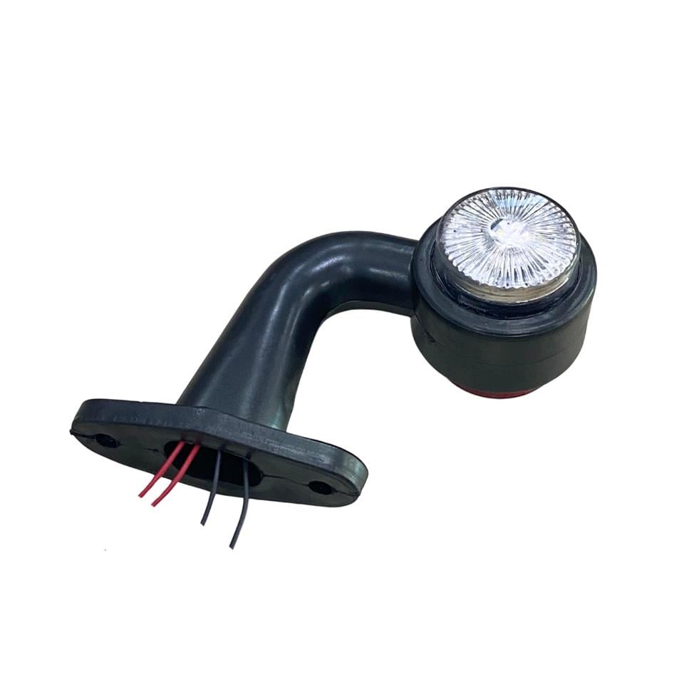 24V DORSE BOYNUZ LAMBA KISA EĞRİ (LEDLİ) (KIRMIZI-BEYAZ)