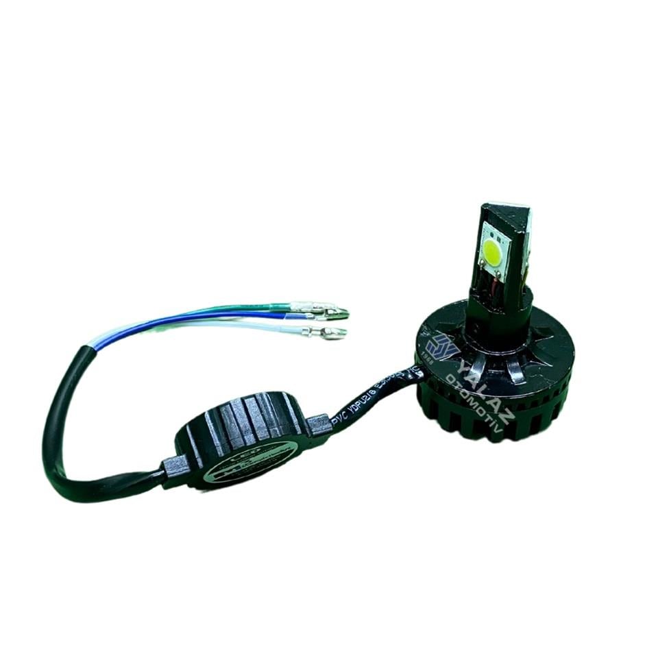12V H4 COB LED XENON FAR AMPUL SETİ 6000K 50W 5000 LÜMEN HS1 MOTOSİKLET