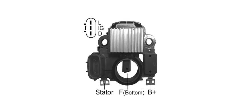 12V KÖMÜRLÜ KONJEKTÖR MITSUBISHI TİPİ (3 FİŞ DİK SOKET) (D-IG-L) TAIWAN