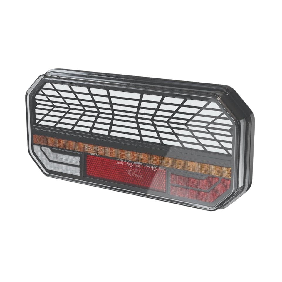 WOLFRAM 12V-30V STOP LAMBASI LEDLİ (6 FONKSİYONLU) (?*? MM) SAĞ E9
