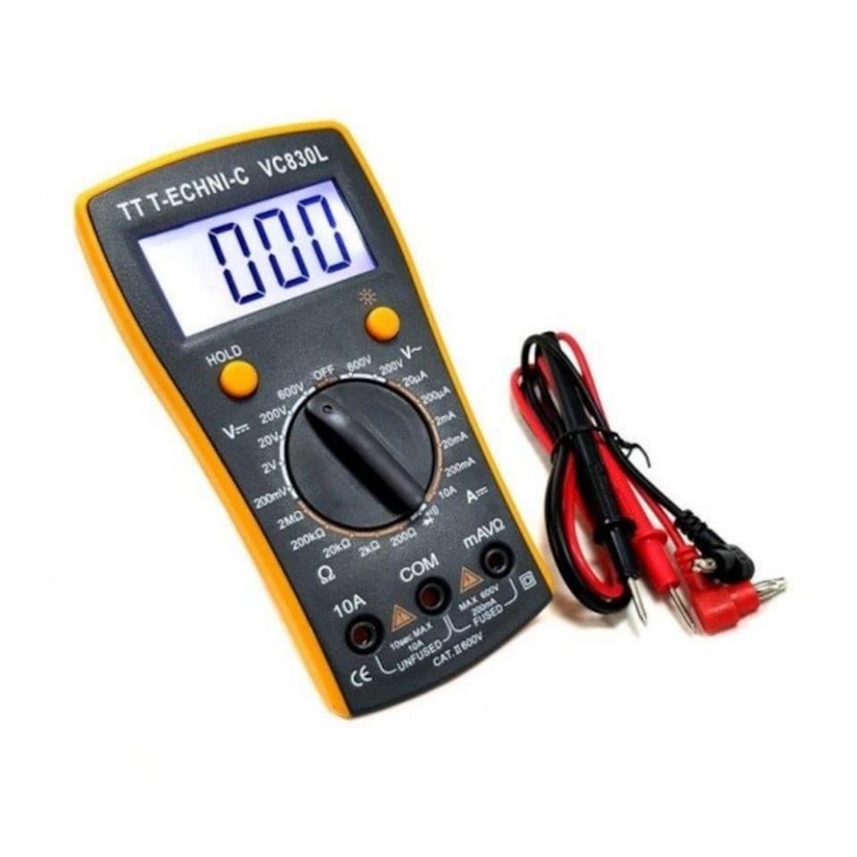 DİJİTAL MULTİMETRE (ÖLÇÜ ALETİ) (SES İKAZLI) (600V)