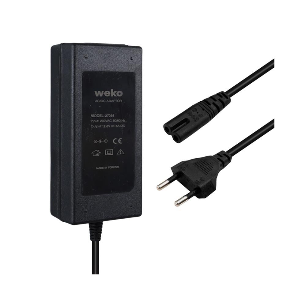 12.6V ŞARJ REDRESÖRÜ (AKÜ ŞARJ CİHAZI) (ADAPTÖRÜ) (3 A)