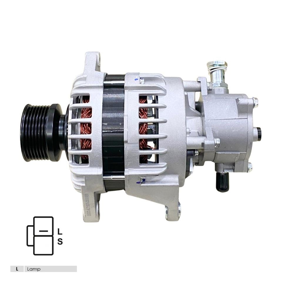 24V ALTERNATÖR DİNAMO 80 A (L-S) (TEK FİŞ) (KLİMALI) ISUZU TURKUAZ OTOBÜS/KAMYON