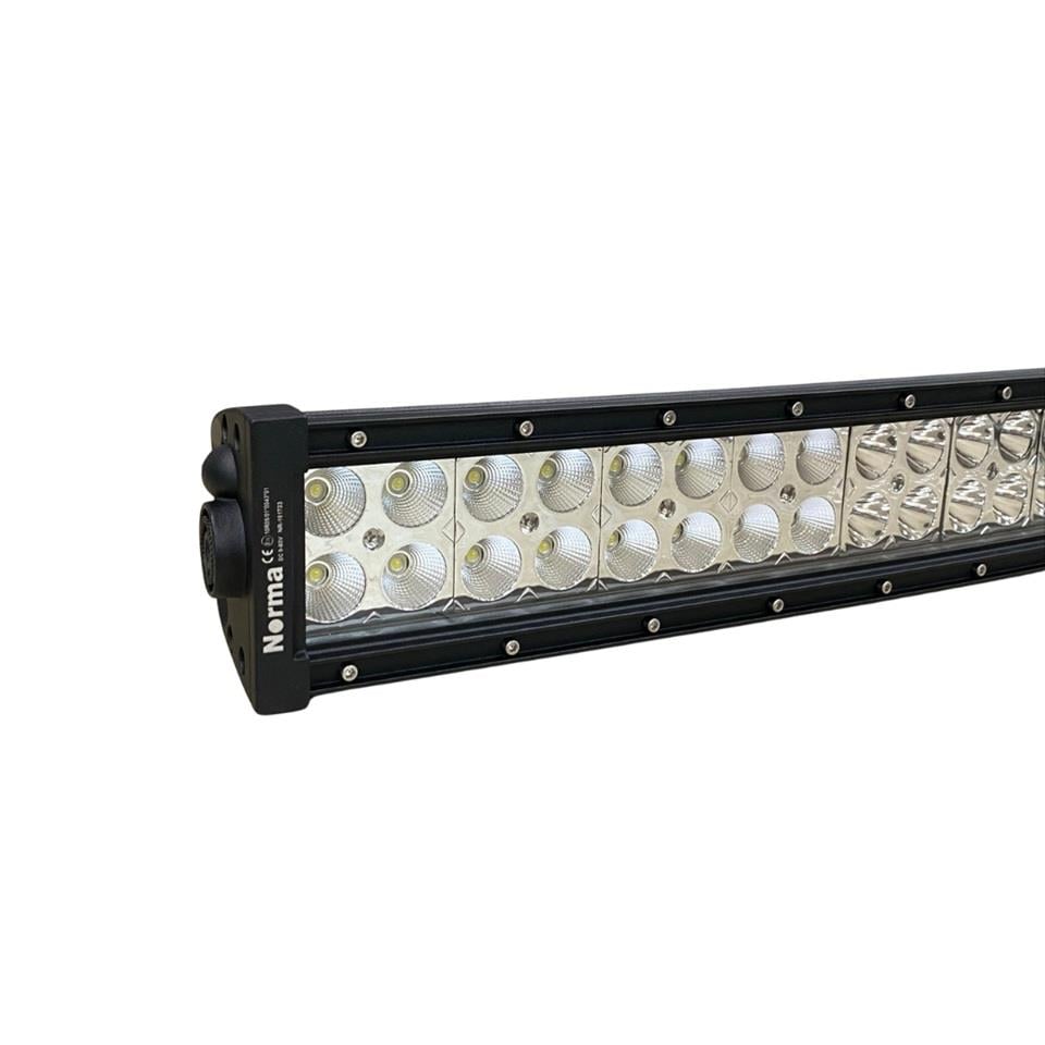 NORMA 9V-60V LED BAR OFF-ROAD KAVİSLİ ÇİFT SIRA (80 LEDLİ) 240 W BEYAZ (100 CM) 