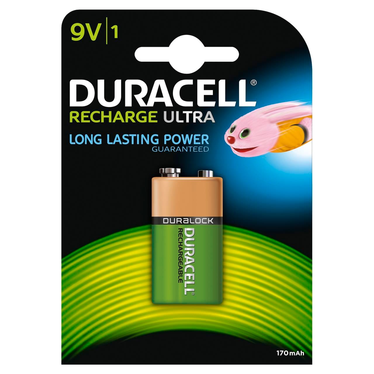 DURACELL 9V ŞARJLI POWER PİL (170 mAh)
