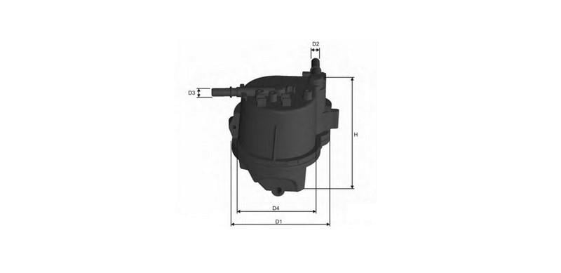 SOFIMA YAKIT FİLTRESİ (MÜŞÜRLÜ) FORD-PEUGEOT 1.4 DİZEL ORJ.