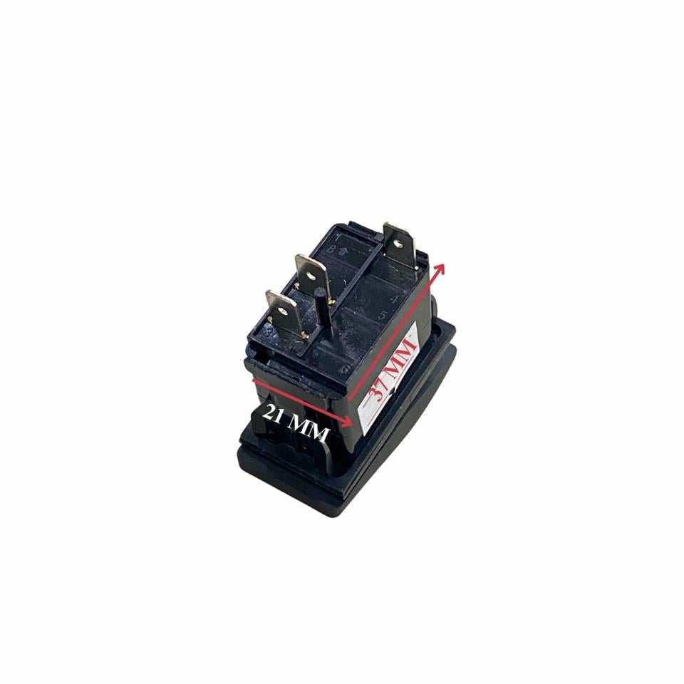 TUŞLU ANAHTAR IŞIKLI KIRMIZI NAVİGASYON (3 FİŞ) (TEK DEVRE) (12V 20A DC/24V 10A DC) MARİN