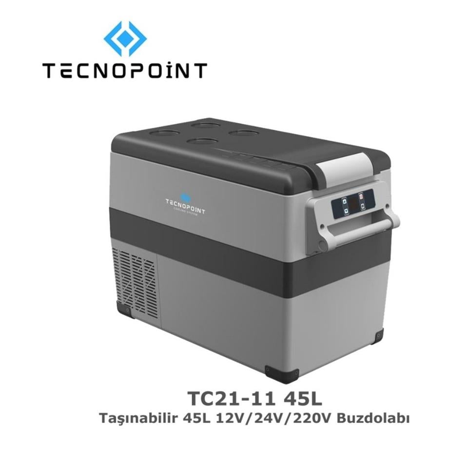 12V-24V-220V OTO BUZDOLABI (-20 HIZLI SOĞUTMA) DİJİTAL EKRAN (5V 1A USB GİRİŞLİ) 45 LT 