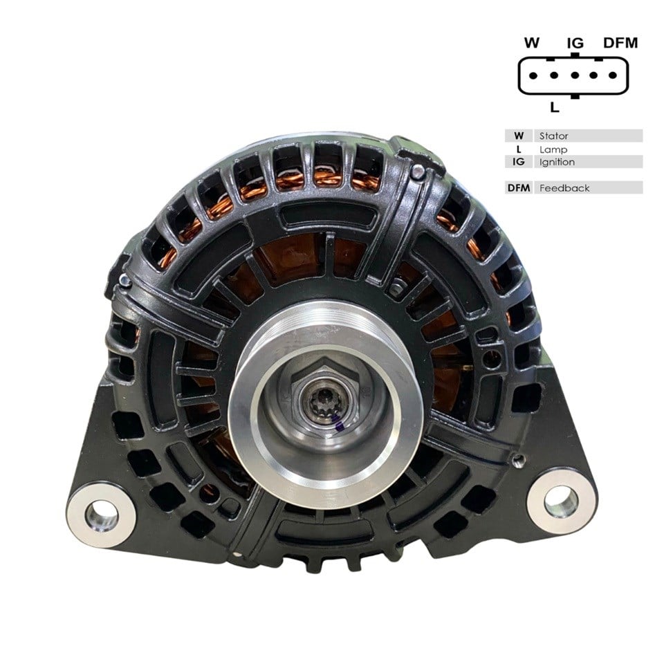 PRESTOLITE 24V ALTERNATÖR DİNAMO 120 A (SOKETLİ 5 FİŞ) (W-L-IG-DFM)