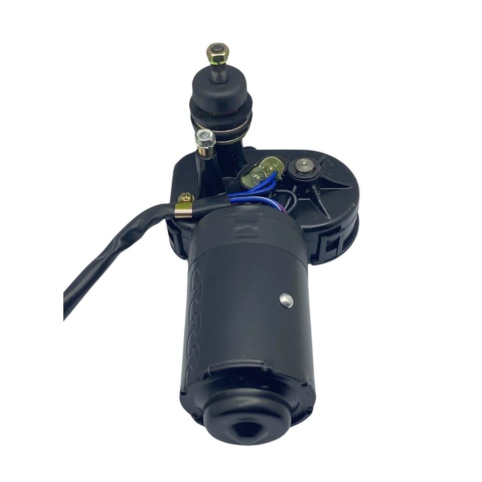 24V SİLECEK MOTORU TEK MİLLİ 90° KABİN