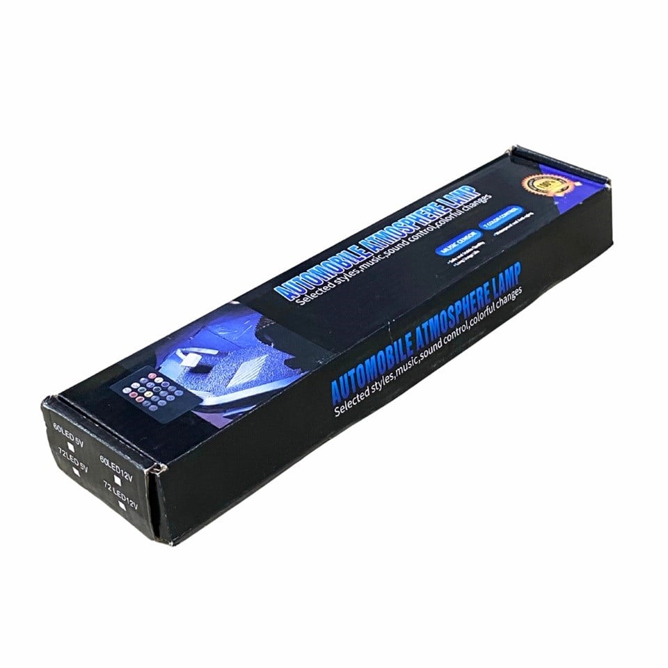 12V AYAK ALTI LAMBA 4'LÜ SESE DUYARLI (KUMANDALI) ÇAKMAK FİŞLİ