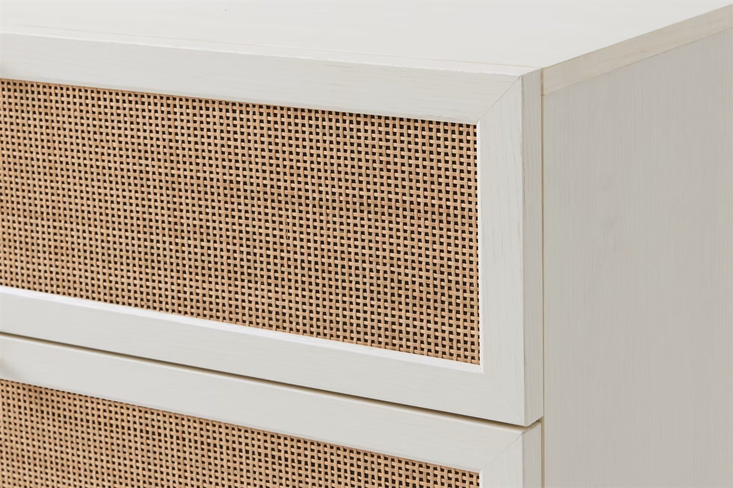 4 Çekmeceli Hazeran Şifonyer Rmn 9152, Meşe Ağacı & Beyaz