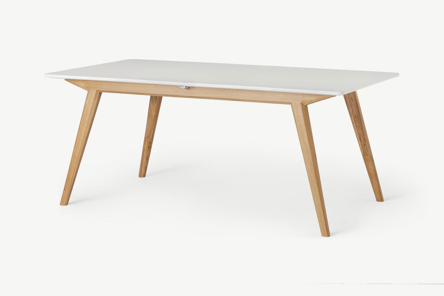 8-10 Kişilik Açılır Yemek Masası Rmn 9297, Meşe Ağacı & Beyaz