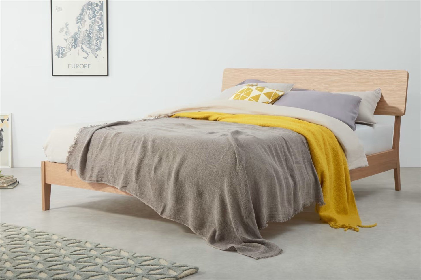 Ahşap Karyola Rmn 9194, Meşe Ağacı