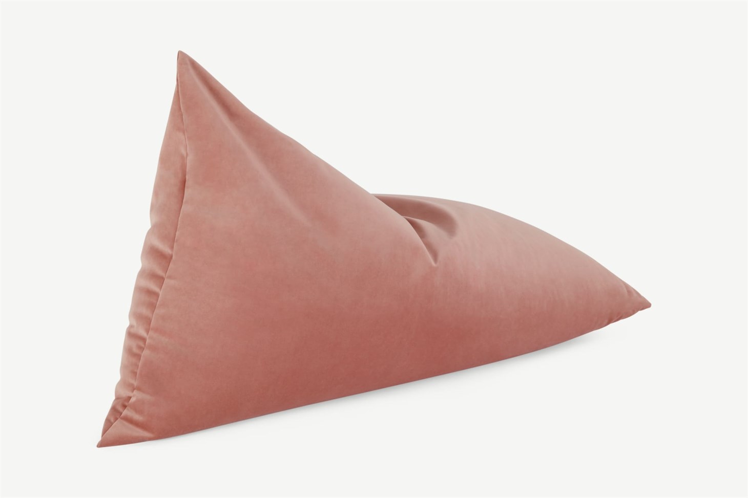Andra Bean Bag, Blush Pink Velvet