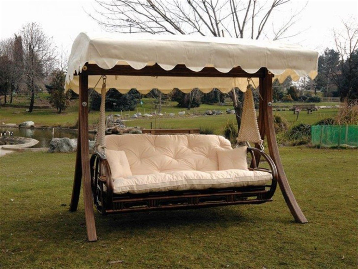 Bahçe Balkon Teras Salıncağı Rmn-S100, Kahverengi