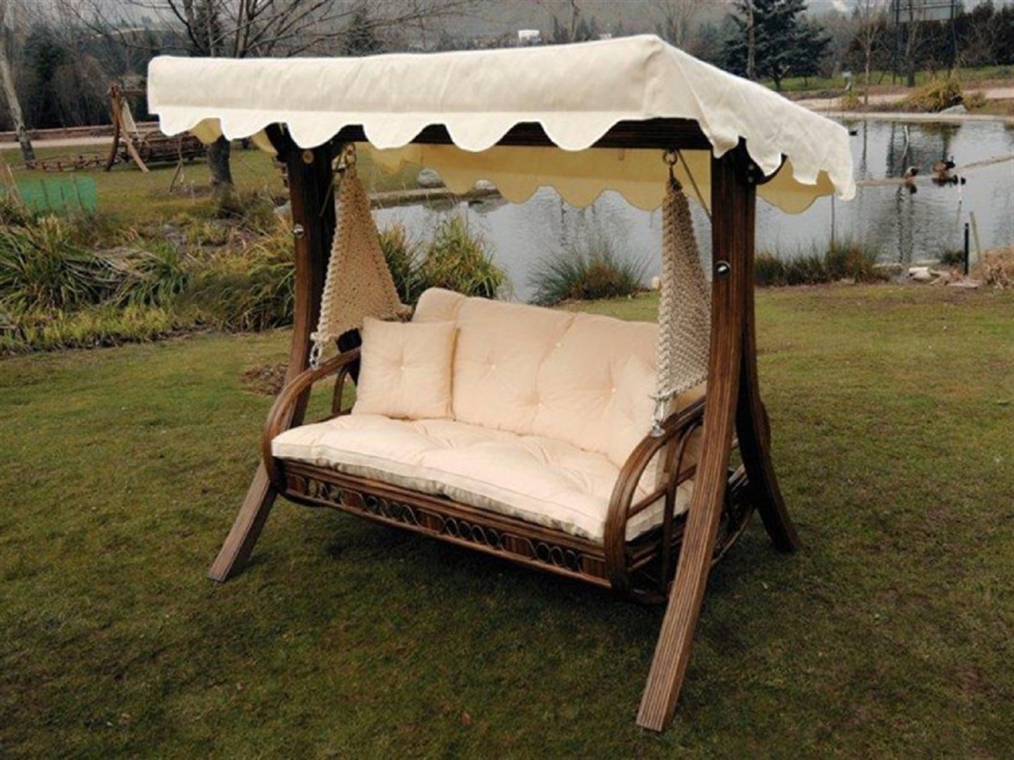 Bahçe Balkon Teras Salıncağı  Rmn-S101, Kahverengi