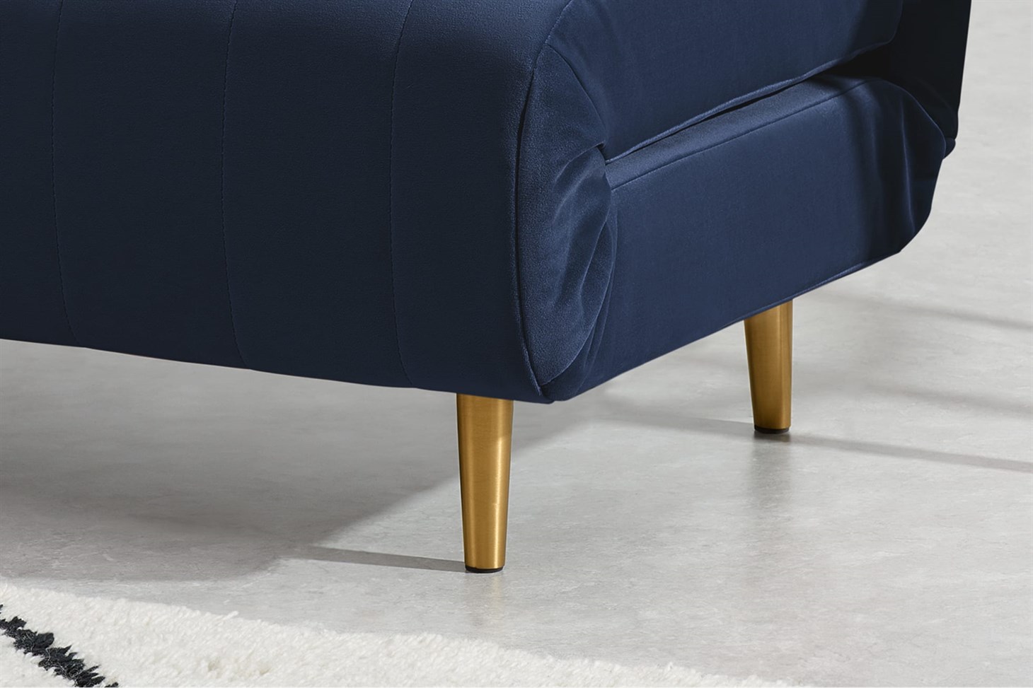 Bessie Large Double Sofa Bed, Royal Blue Velvet