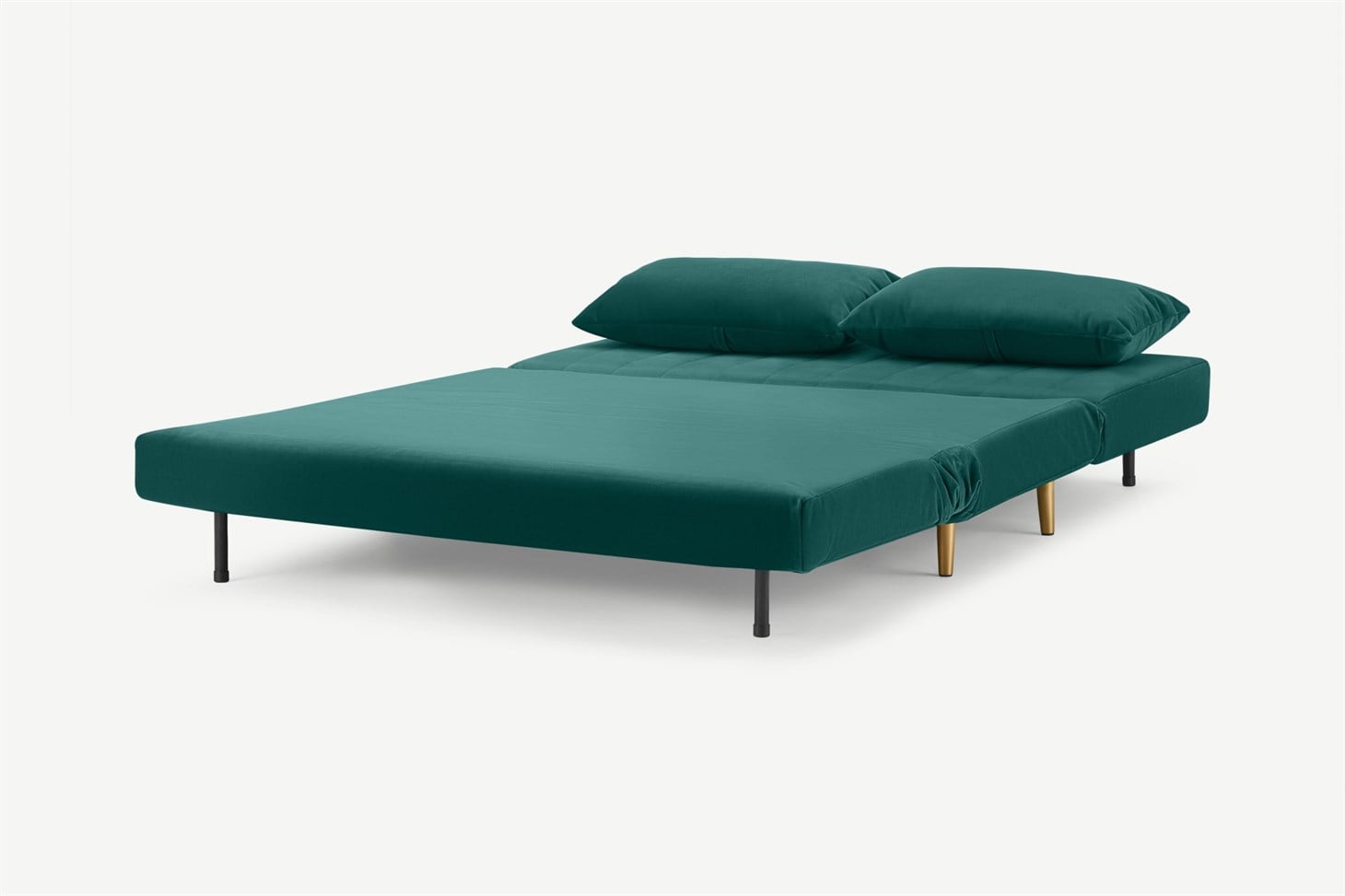 Bessie Large Double Sofa Bed, Seafoam Blue Velvet
