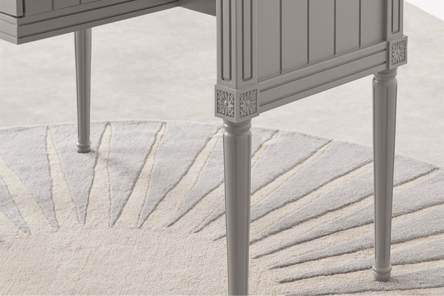 Bourbon Vintage Compact Desk, Grey