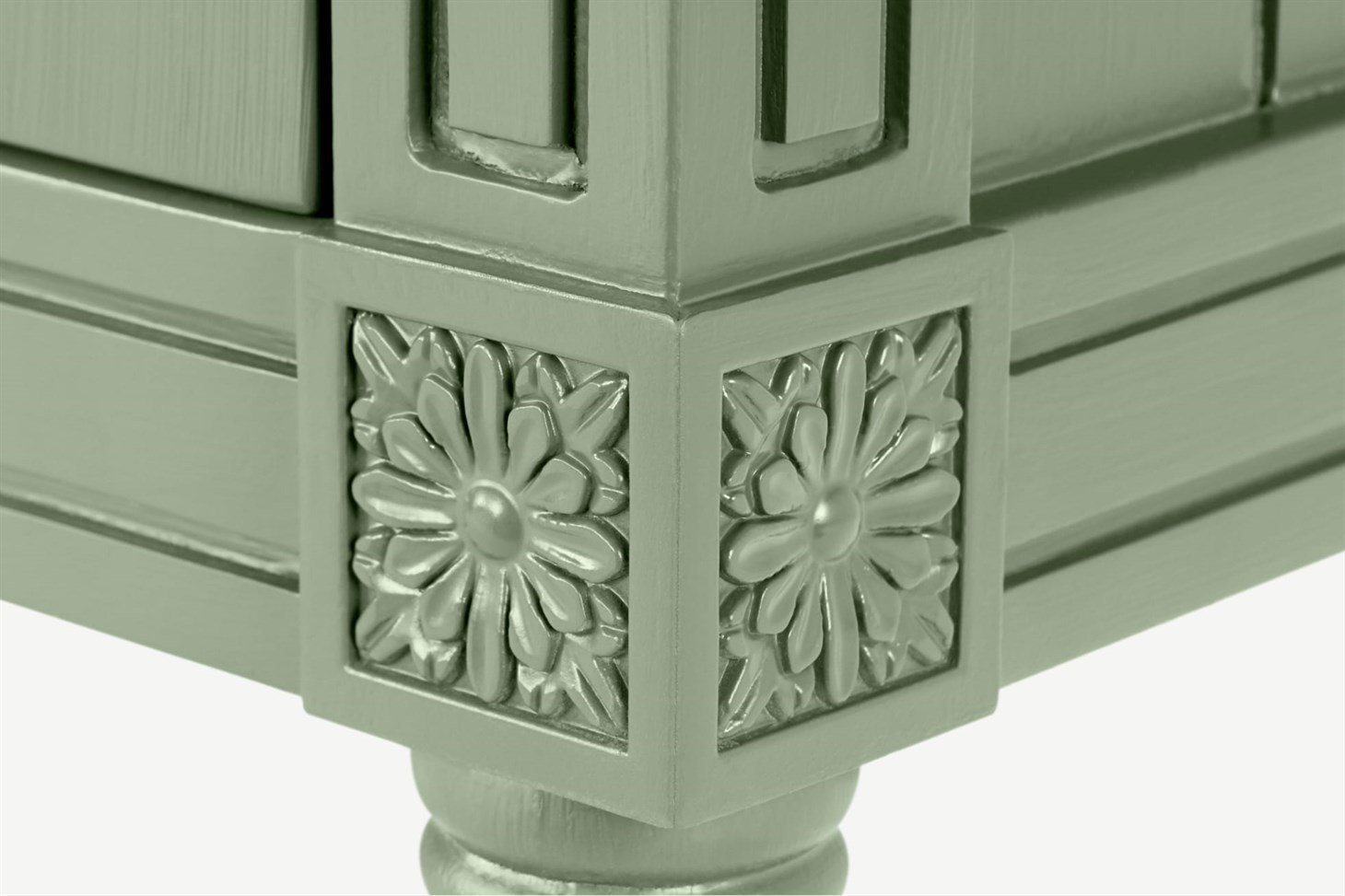 Bourbon Vintage Desk, Sage Green