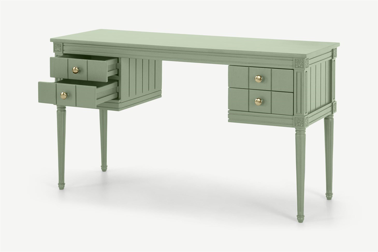 Bourbon Vintage Desk, Sage Green