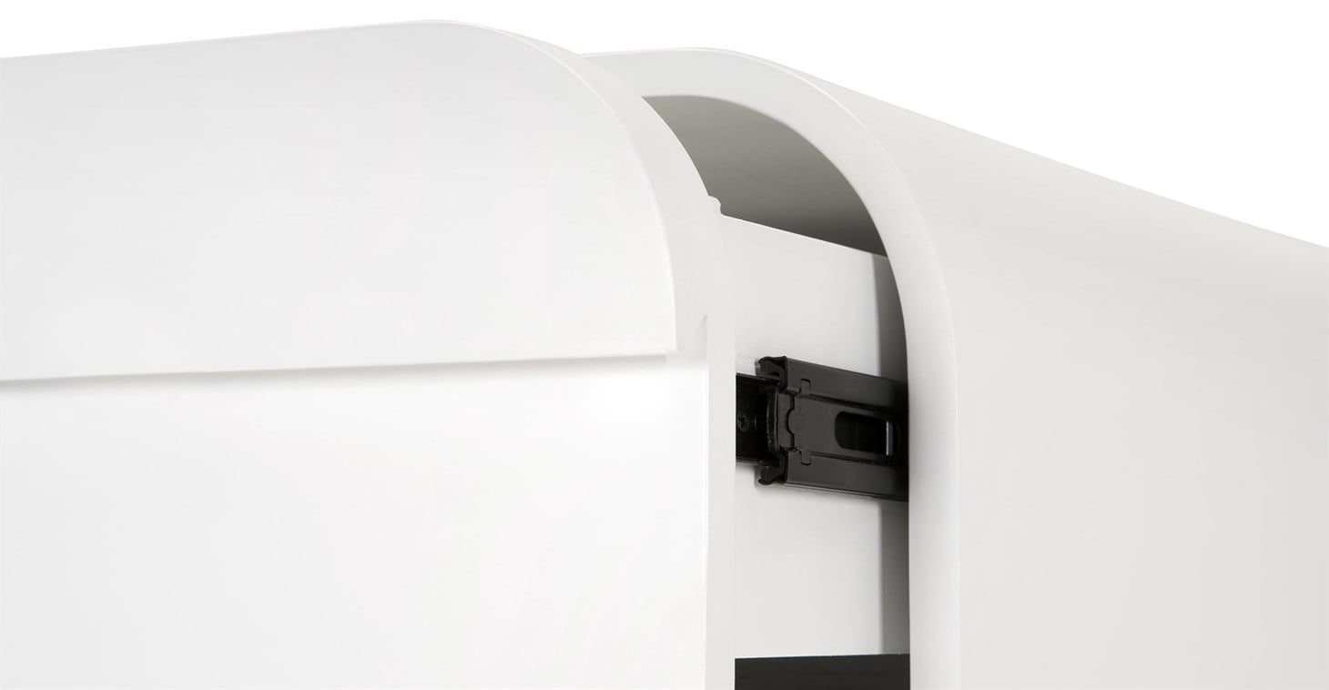 Esme Bedside Table, White And Ash Rmn 2857