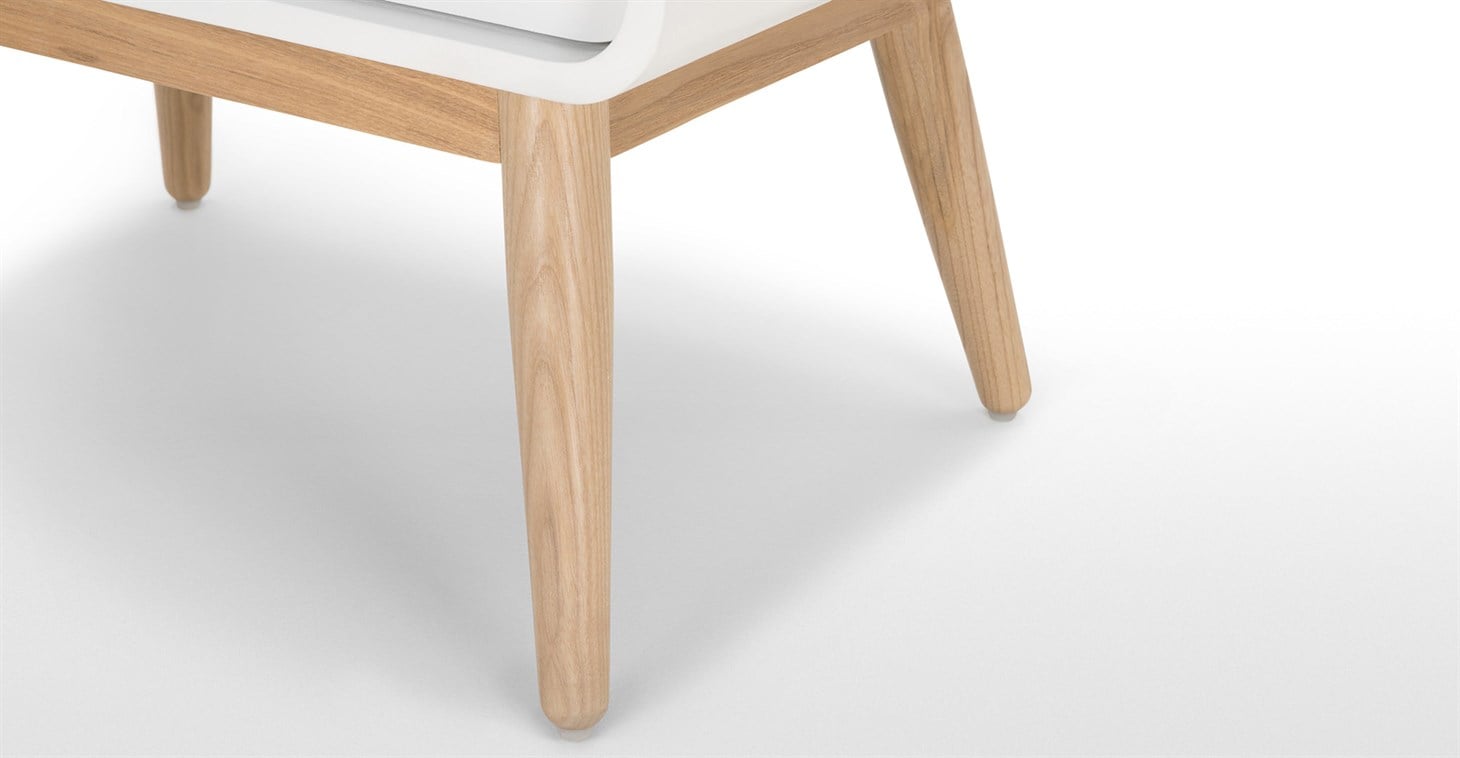 Esme Bedside Table, White And Ash Rmn 2857