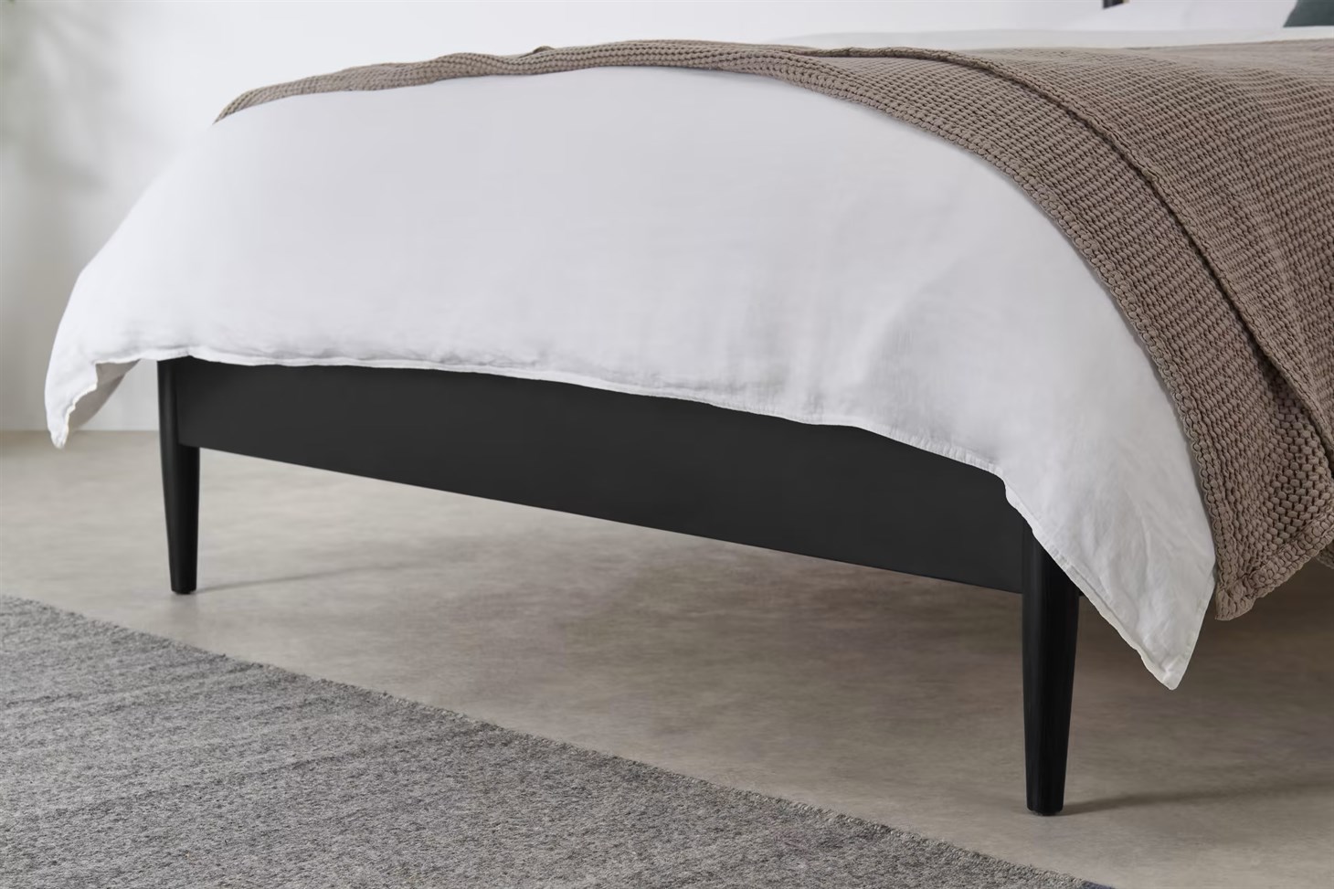 Hazeran Başlık Karyola Rmn 9127, Meşe Ağacı & Siyah