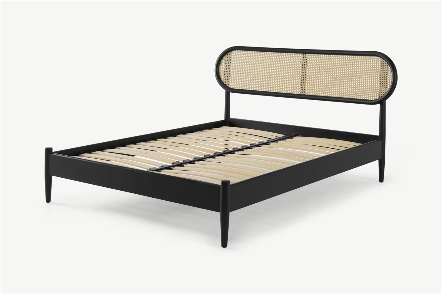 Hazeran Başlık Karyola Rmn 9127, Meşe Ağacı & Siyah