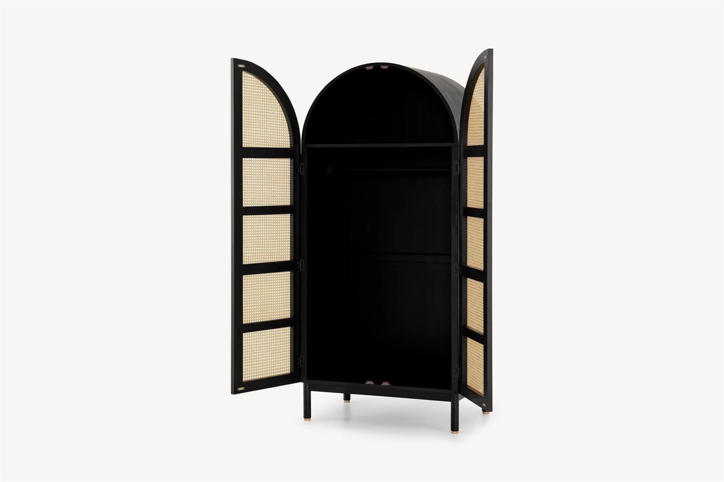 Hazeran Dolap İki Kapaklı Rmn 9110, Meşe Ağacı & Siyah