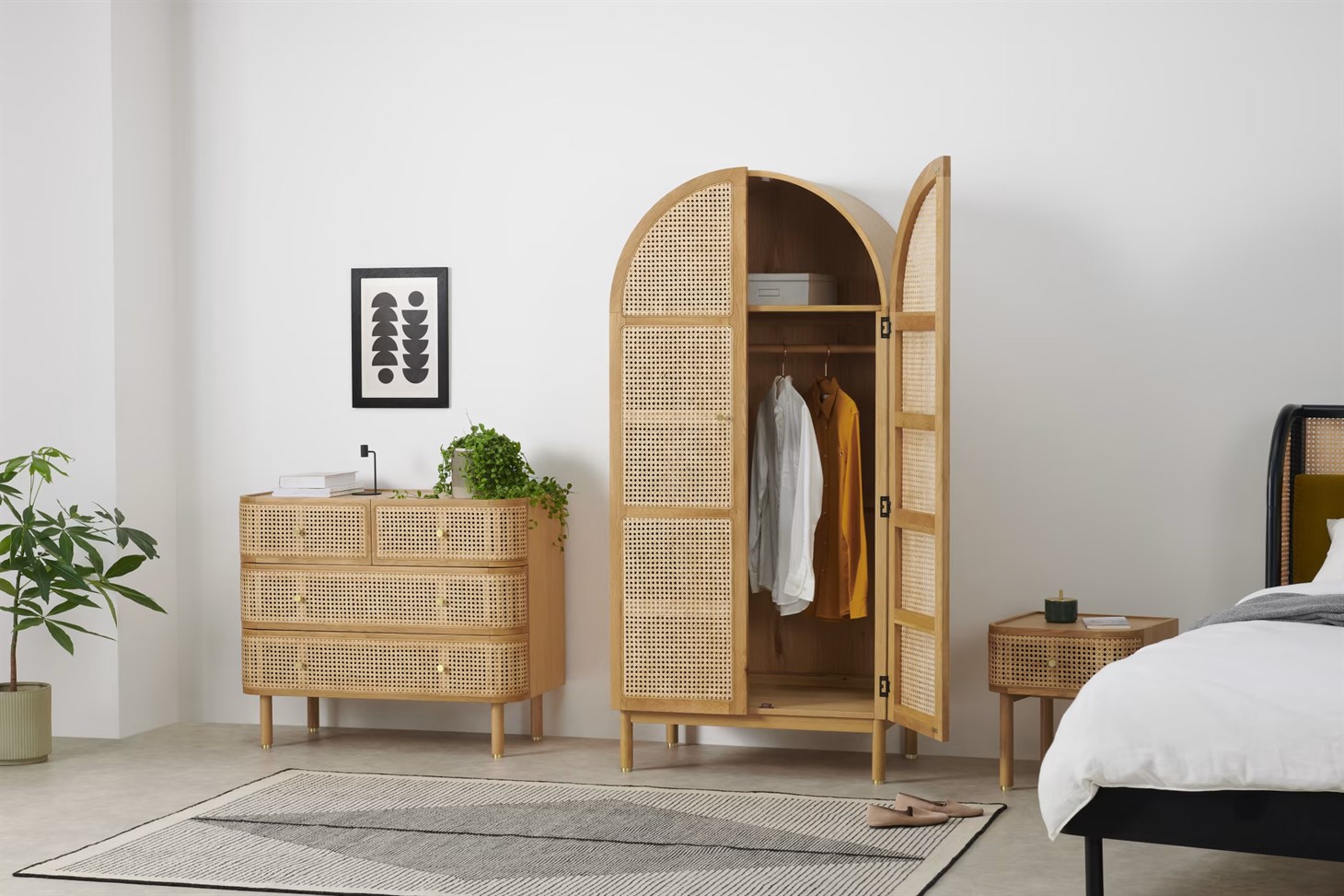 Hazeran Dolap İki Kapaklı Rmn 9111, Meşe Ağacı