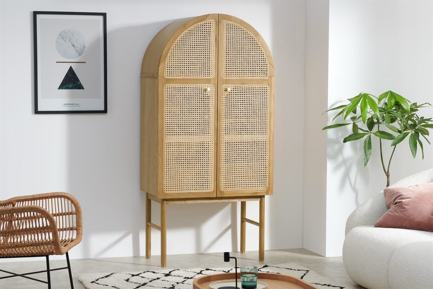 Hazeran Kiler Dolabı Rmn 9165, Meşe Ağacı