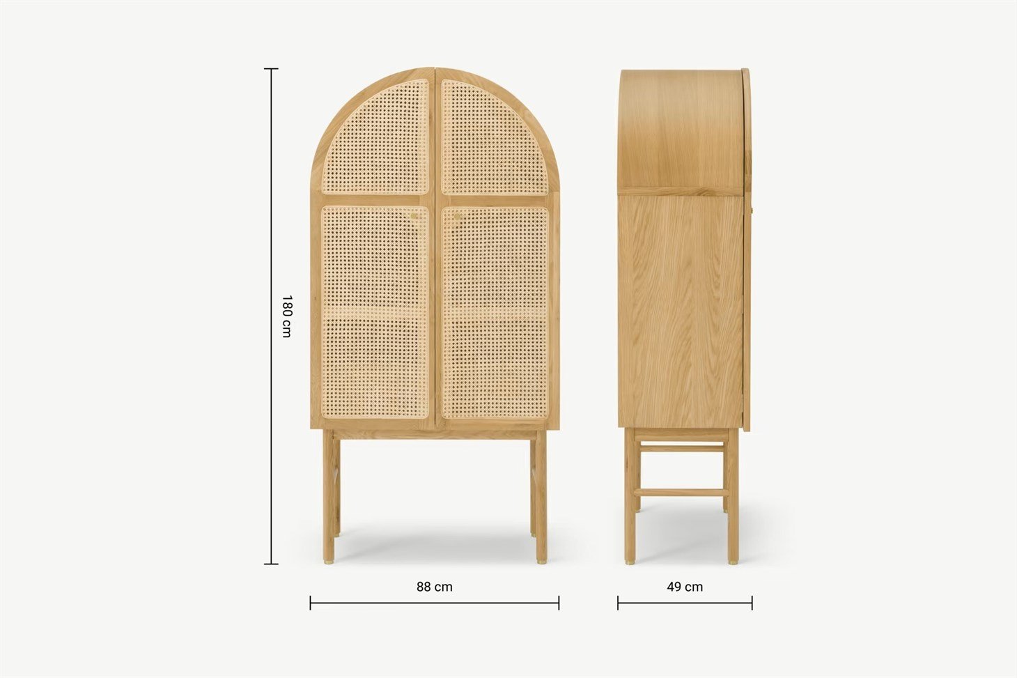 Hazeran Kiler Dolabı Rmn 9165, Meşe Ağacı