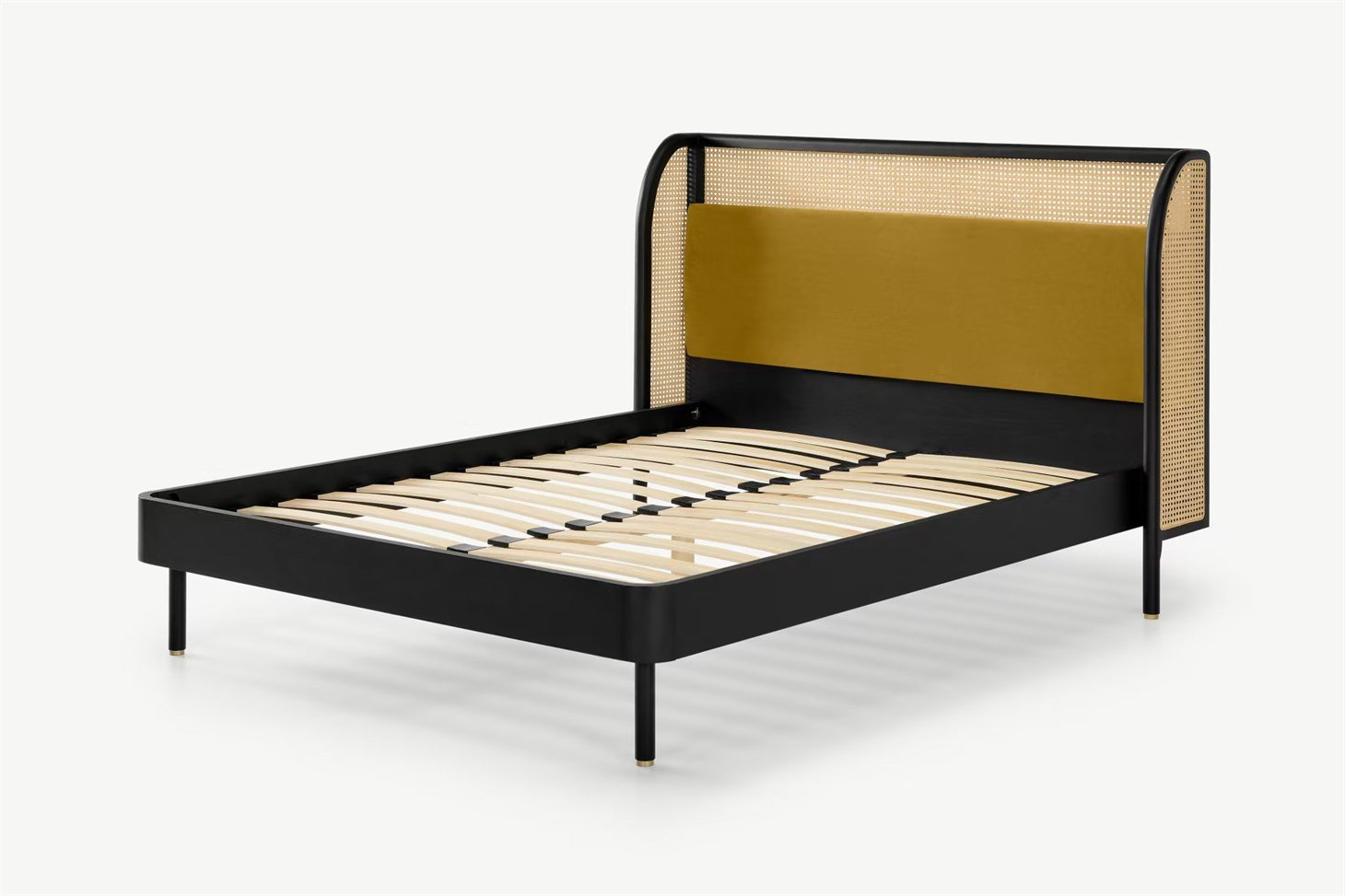 Hazeran Kral Boy Karyola Rmn 9103, Meşe Ağacı & Kömür Siyahı