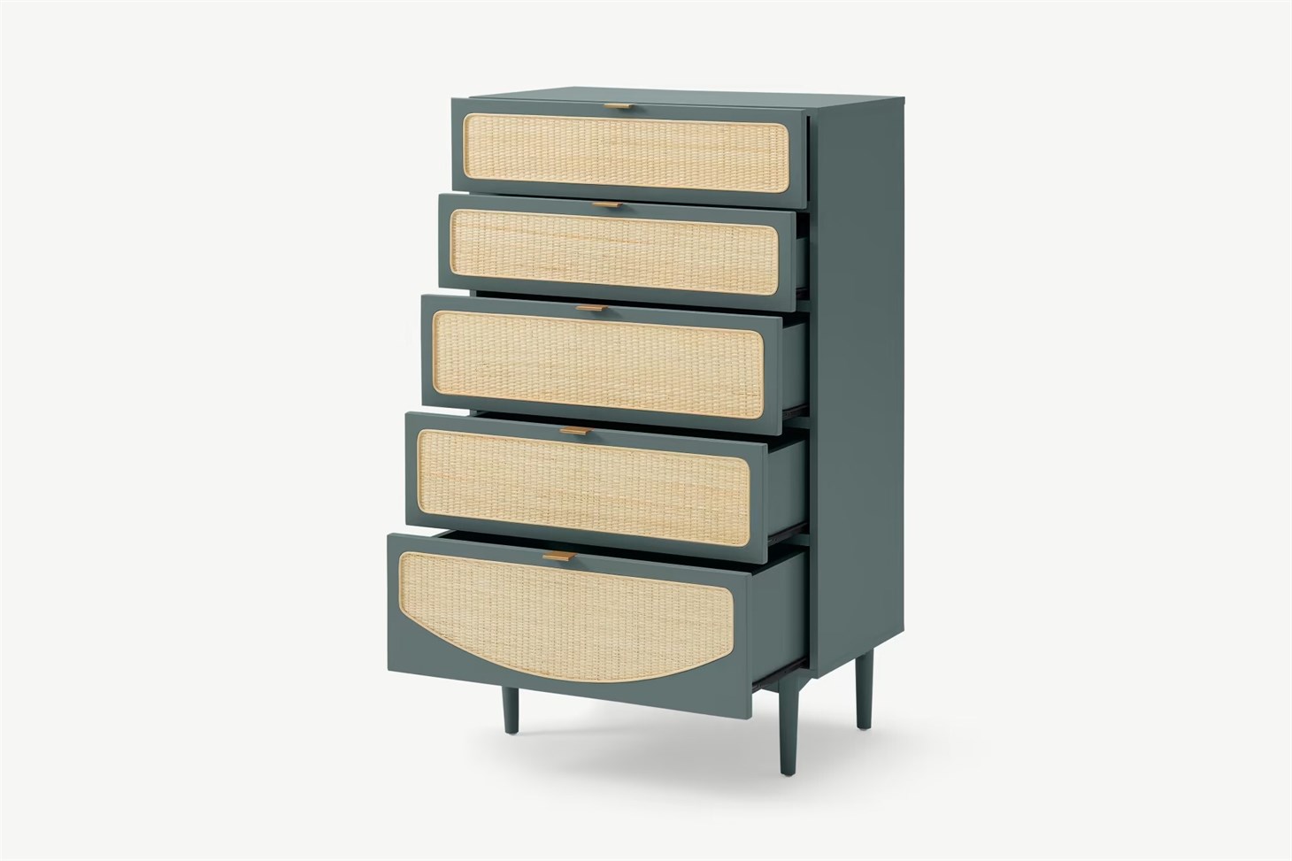 Hazeran Uzun Şifonyer Rmn 9149, Meşe Ağacı & Okyanus Mavisi