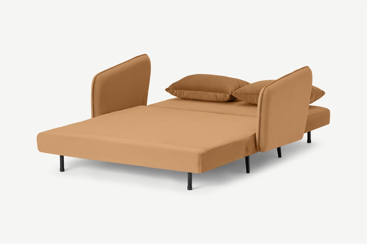 Hettie Small Sofa Bed, Apricot Velvet